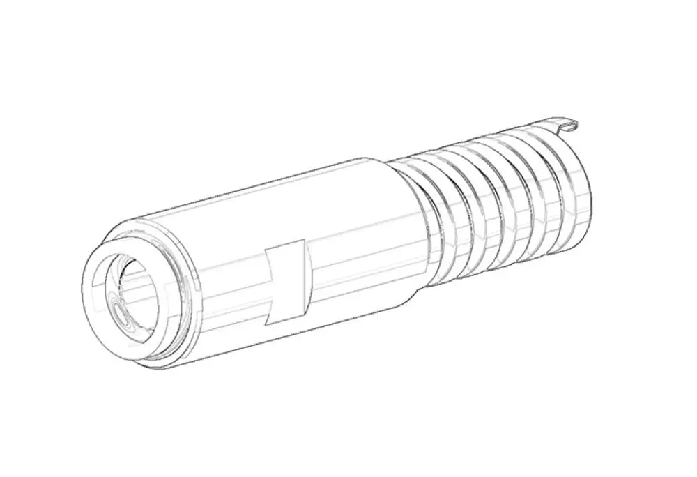 DORNBRACHT Schlauch Konus ERSATZTEILE 093002073 1/2'' x 3/8'' x 750 mm Platin gebürstet, 093002073-06 Galeriebild 1